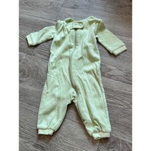 VTG Gymboree Preemie Light Green Floral ‎ Pajamas Sleepsuit Baby Girl